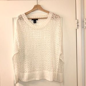 NEW White Knit Blouse